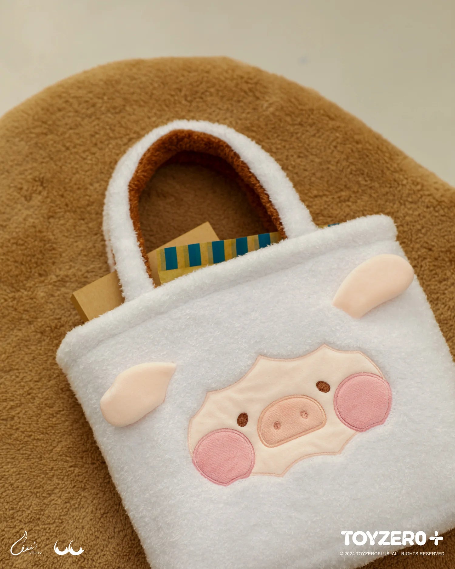 LuLu the Piggy Costume Series - Fluffy Reversible Bag - Preorder