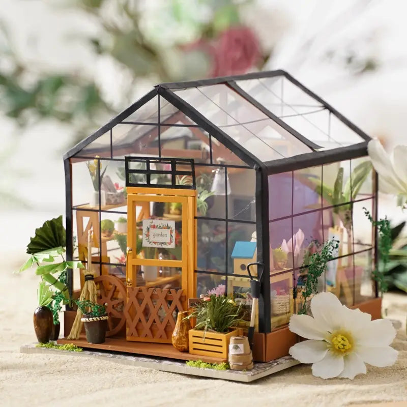 Cathy s Flower house Diy Miniature Dollhouse