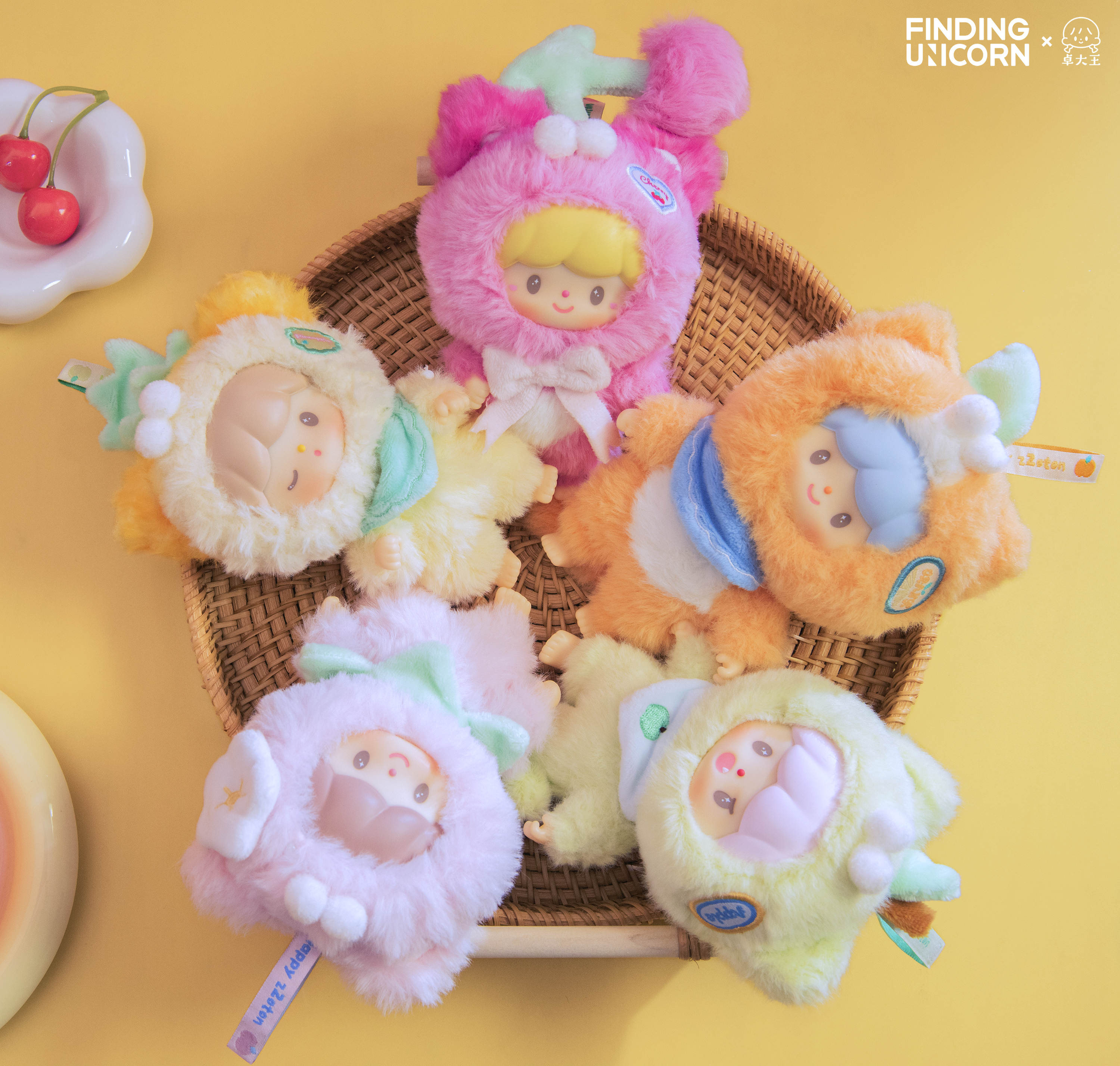 zZoton Cat Fruit Basket Blind Box Plush Series zZoton Cat Fruit Basket Blind Box Plush Series