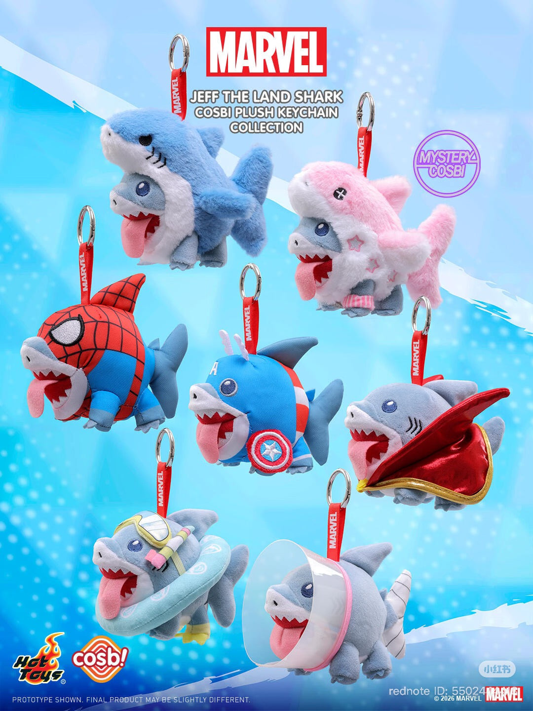 Marvel Rivals COSBI Plush Keychain Blind Box