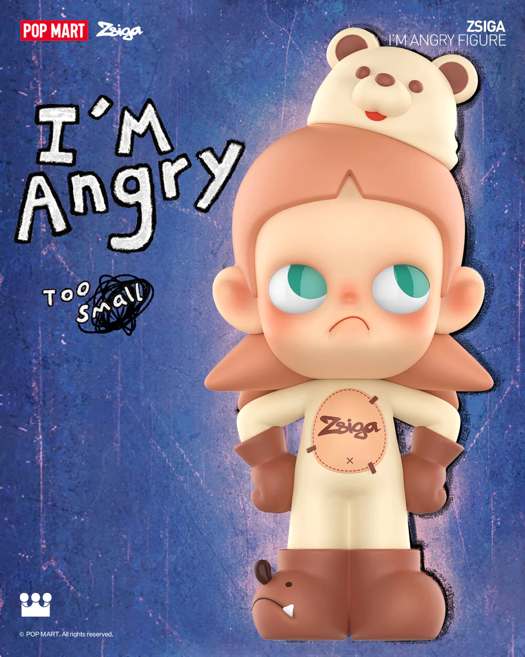 ZSIGA I'M ANGRY LIMITED EDITION 100% FIGURE ZSIGA I'M ANGRY LIMITED EDITION 100% FIGURE