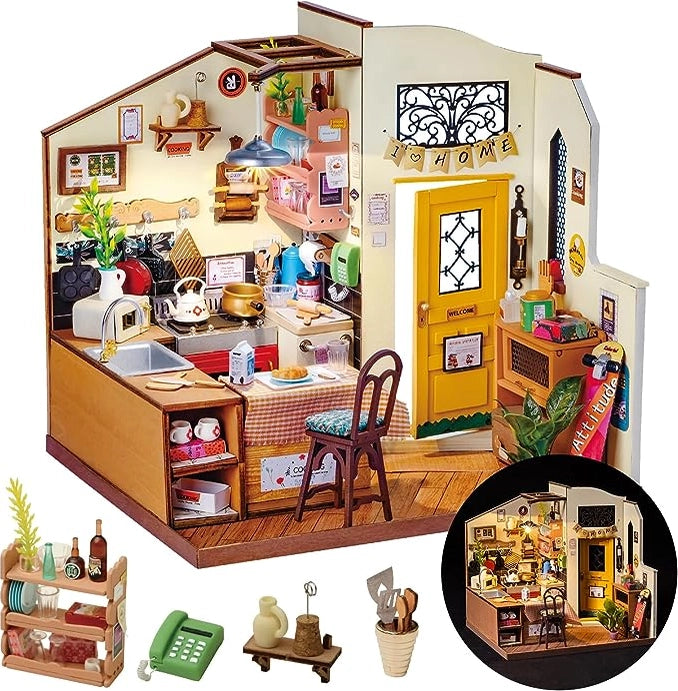 Diy Miniature House Kit Cozy Kitchen - Main Image