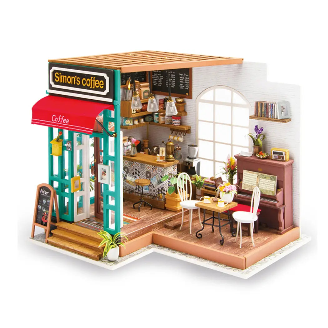 Simon's Coffee Diy Mini House Cafe Shop