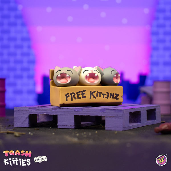 Trash Kitties Blind Box Series 3 by 100 Soft Strangecat Toys