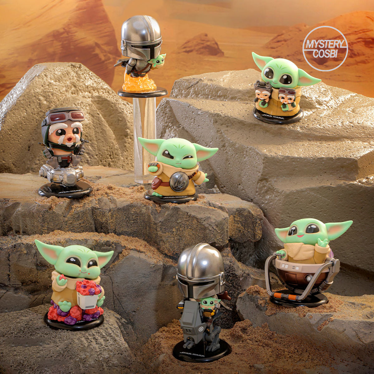 The Mandalorian & Grogu COSBI Mini Figure Blind Box - Preorder