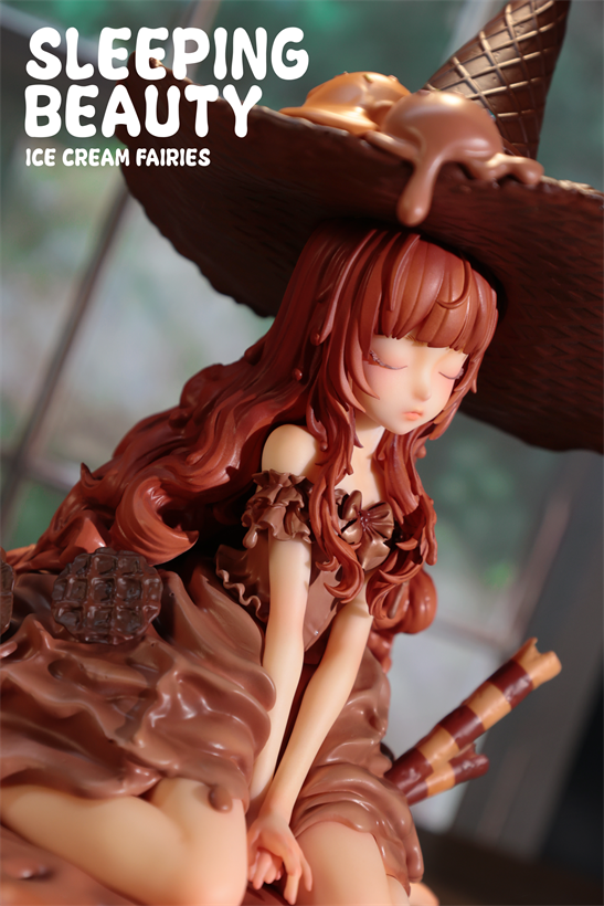 Sleeping Beauty-Ice Cream Fairies - Preorder: Anime-style figure with ice cream-themed dress and hat, limited edition resin art toy, shipping May 2026.