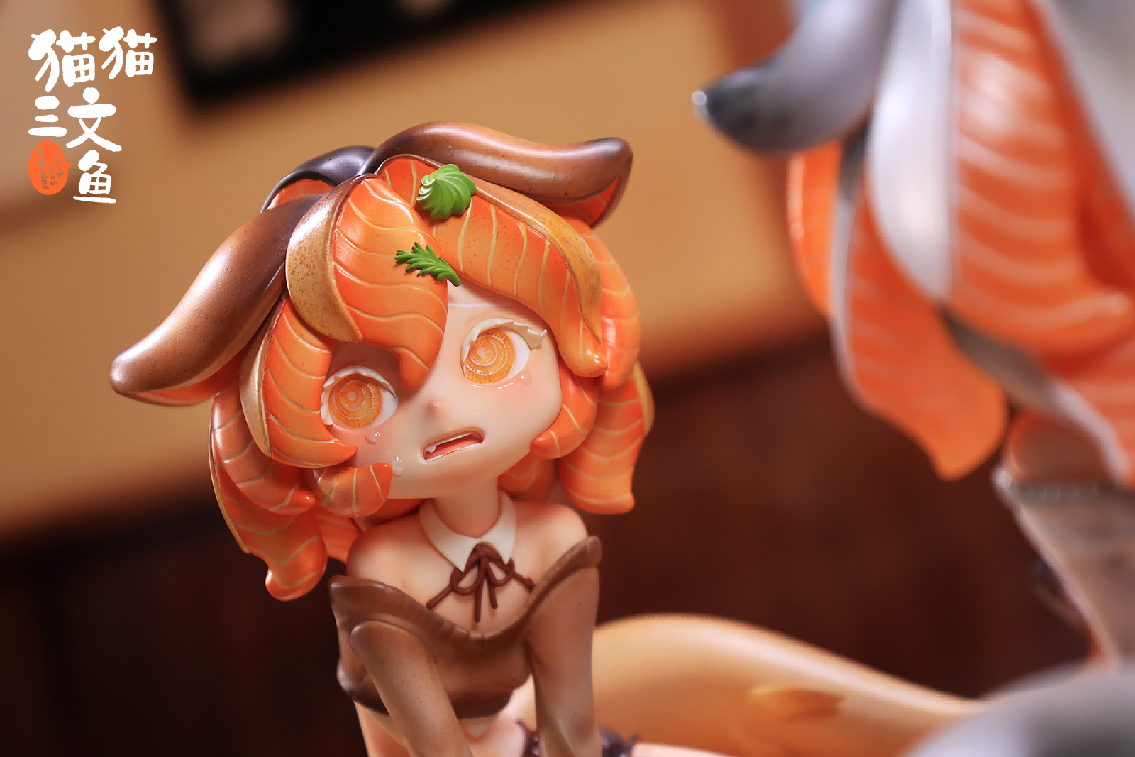 Salmon Fairies - Preorder: Limited edition resin figure set with toy kitchen knife, dimensions 18.8x12.8x12.8cm. Ships Q1 2026.