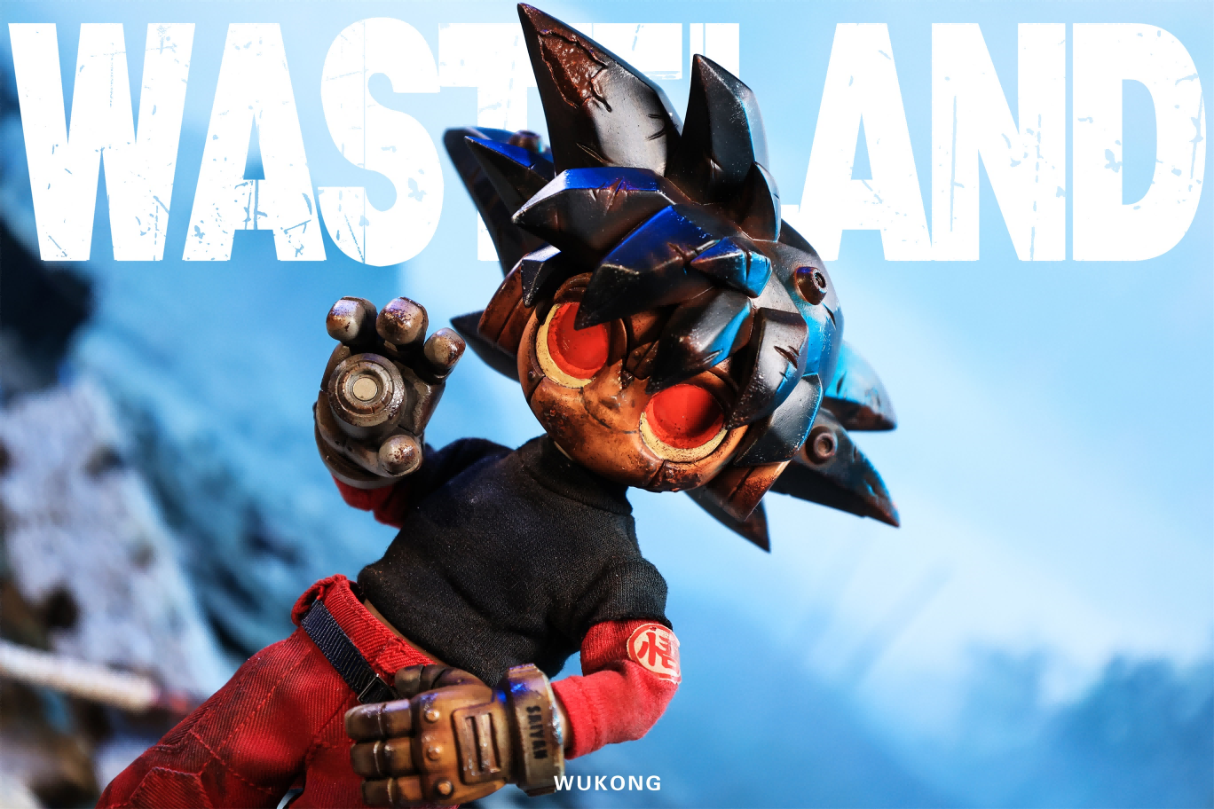 WasteLand-Captain toy, 8-inch limited edition, featuring a superhero design, made from ABS/PVC/Resin, available for preorder. Ships Q2 2026.