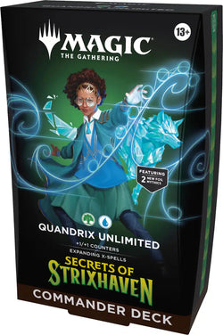 mtg counter commander deck Magic: The Gathering Secrets of Strixhaven Options:Collector Edition Commander set of 4 (100 Surge Foil Card deck + 2 collector booster Cards) Poketcg and Scions Well of Ideas (2XM-075)