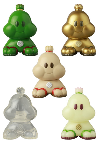 VAG SERIES 44 Ushimitsu Waranin collectible vinyl figures in five color variants, featuring chubby designs with crowns and textured bellies.
