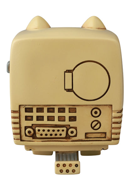 VAG SERIES 44 Baketan No. 2: A 2.5-inch vinyl retro-style computer toy with cat ears, faux ports, and a dangling six-pin plug.