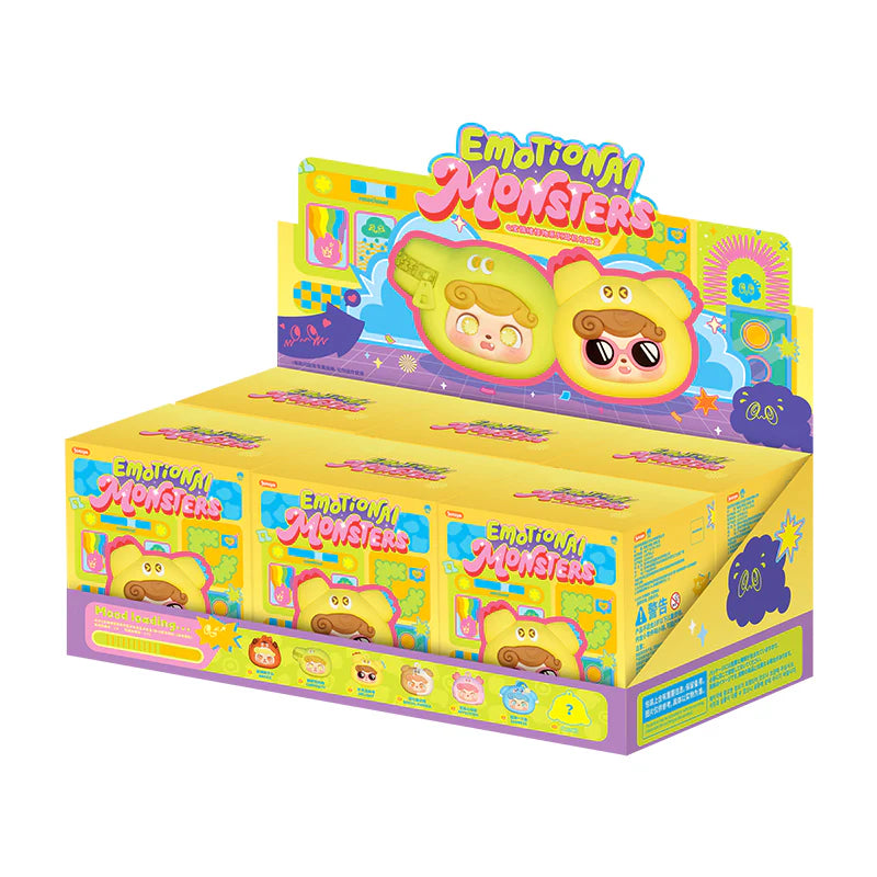 Q KID Emotional Monsters Series Earphone Bag Blind Box, featuring 6 designs and 1 secret, available for preorder, ships by June 2025.