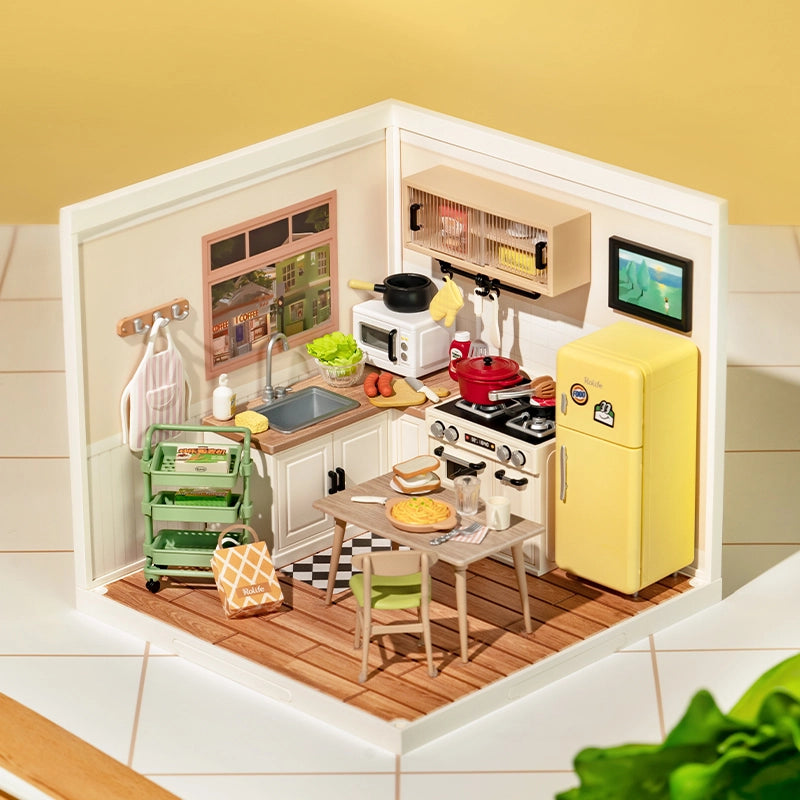 Happy Meals Kitchen Rolife Diy Miniature House