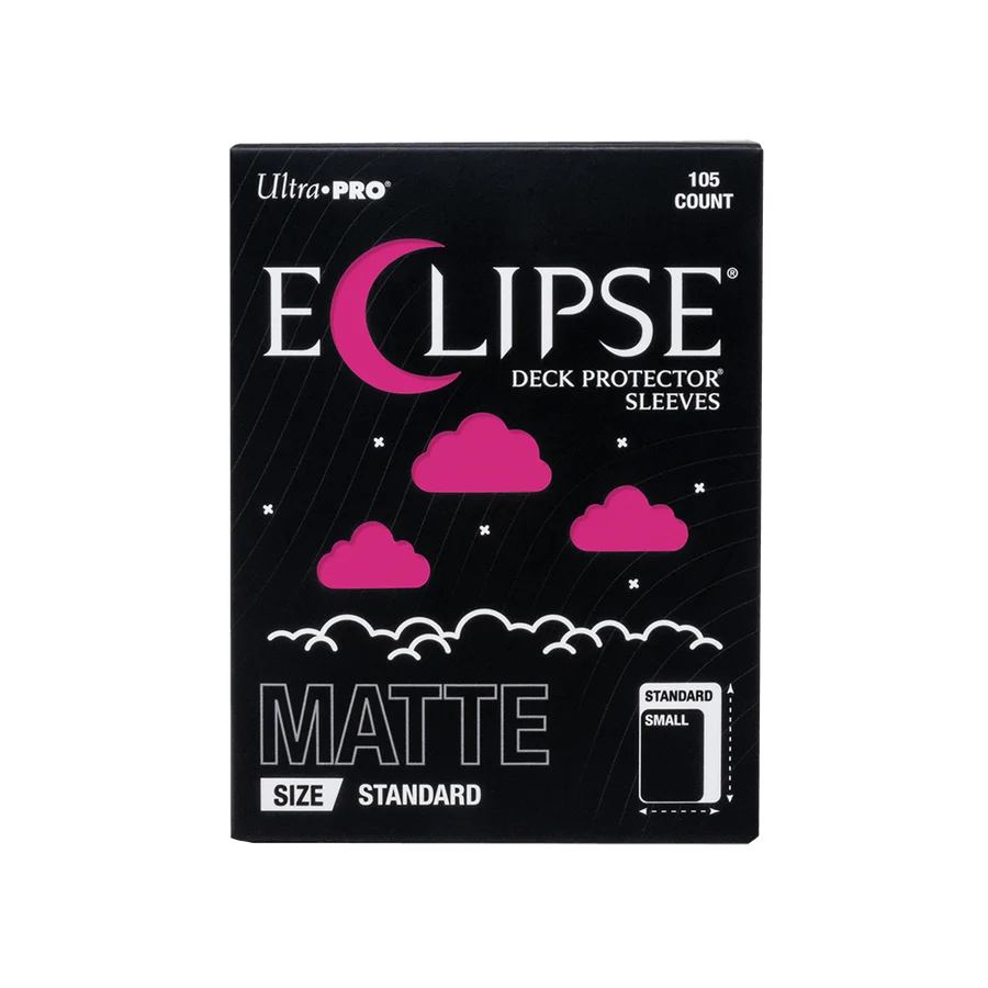 ECLIPSE® Matte Standard DECK PROTECTOR® Sleeves: Hot Pink - 105ct