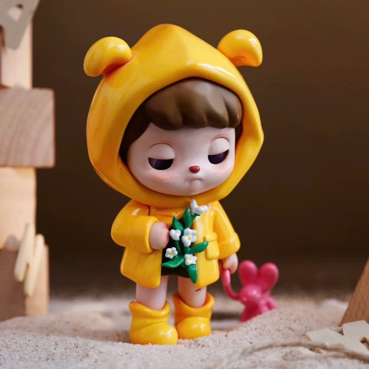 ANMOO Amo World is a Lie Fairy Tale Blind Box toy figurine of a girl in a hoodie with a bunny, available for preorder.
