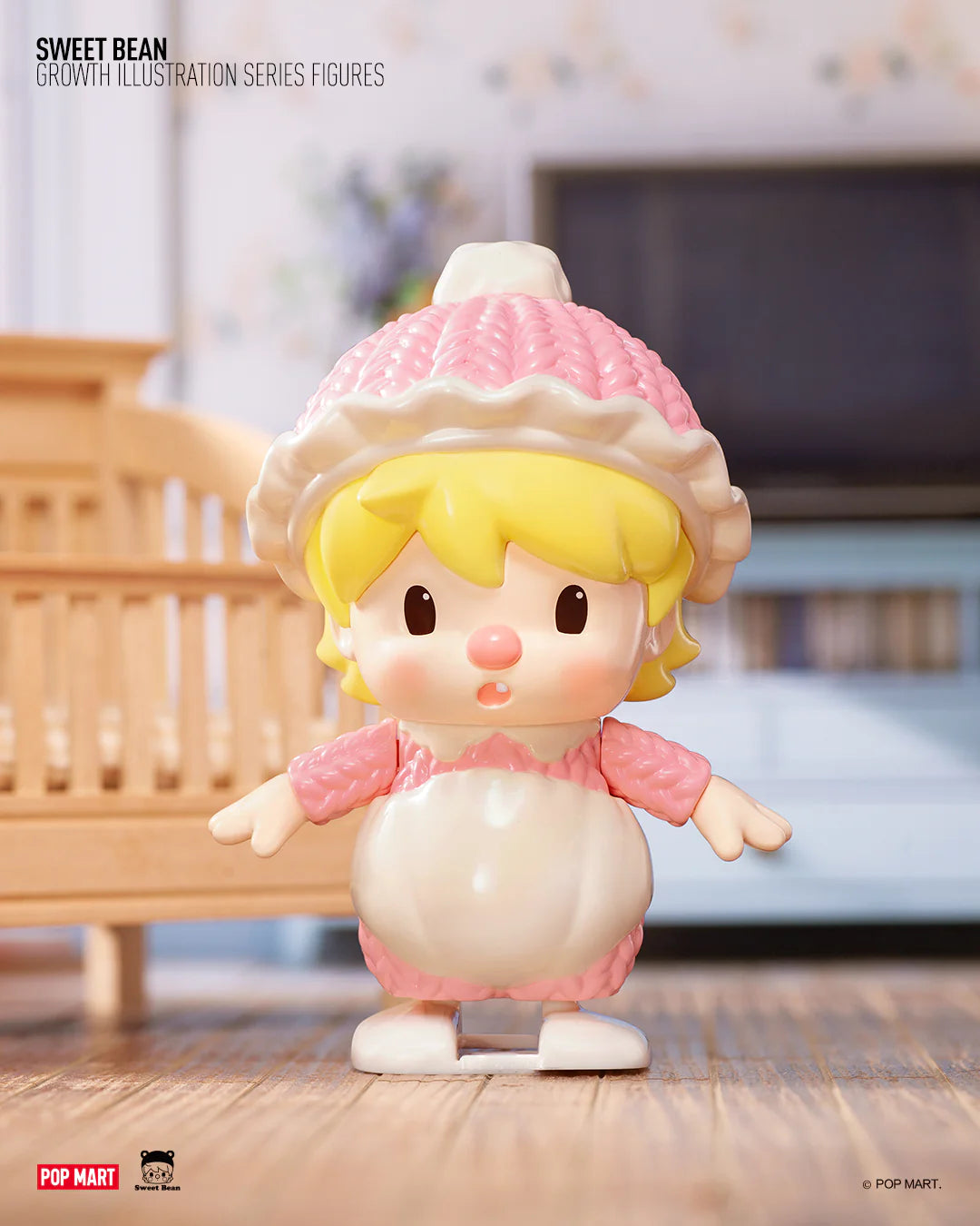 Toy figurine of a baby from SWEET BEAN GROWTH ILLUSTRATION Blind Box Series, with 6 regular and 1 secret options.