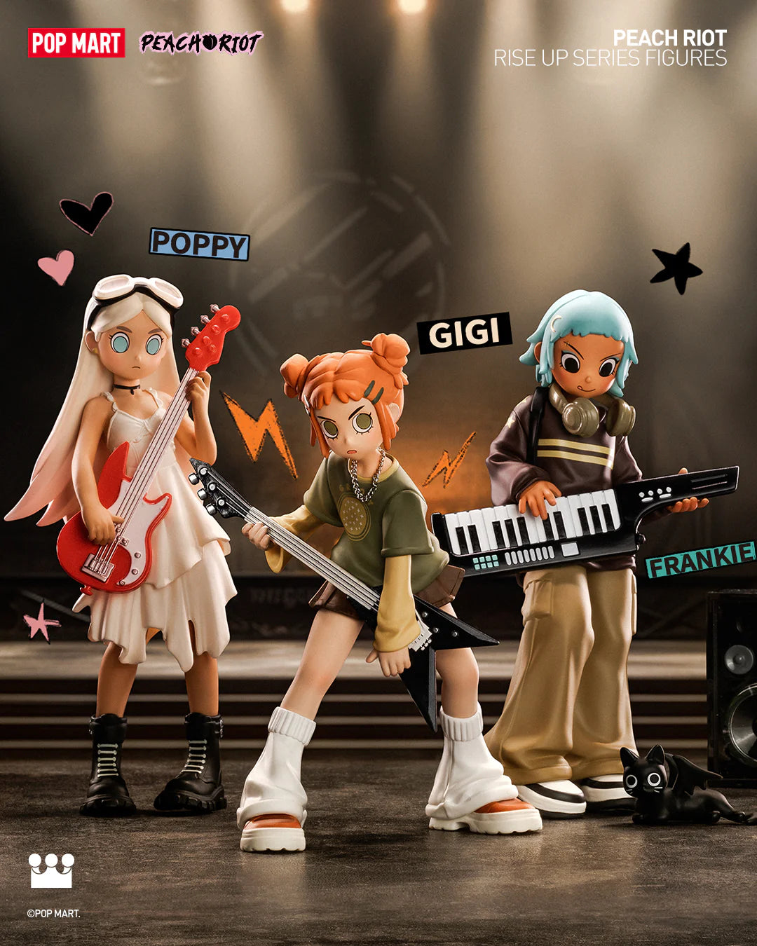 POP MART Peach Riot Rise Up Series Blind Box – Confirmed Figure, Kawaii Toy Gift, Original PVC
