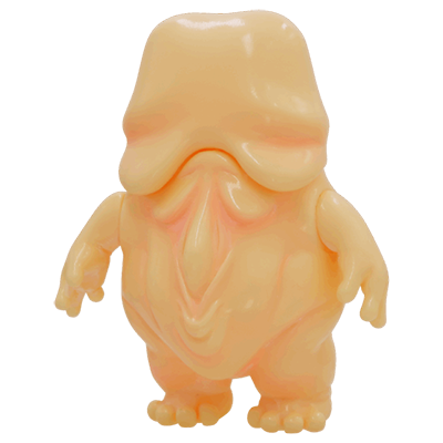 ATC Kaiki Risa Soft Vinyl Series Nuppeppo Gacha features a cartoonish, blob-like creature with stubby limbs, exuding a playful, designer art toy vibe.
