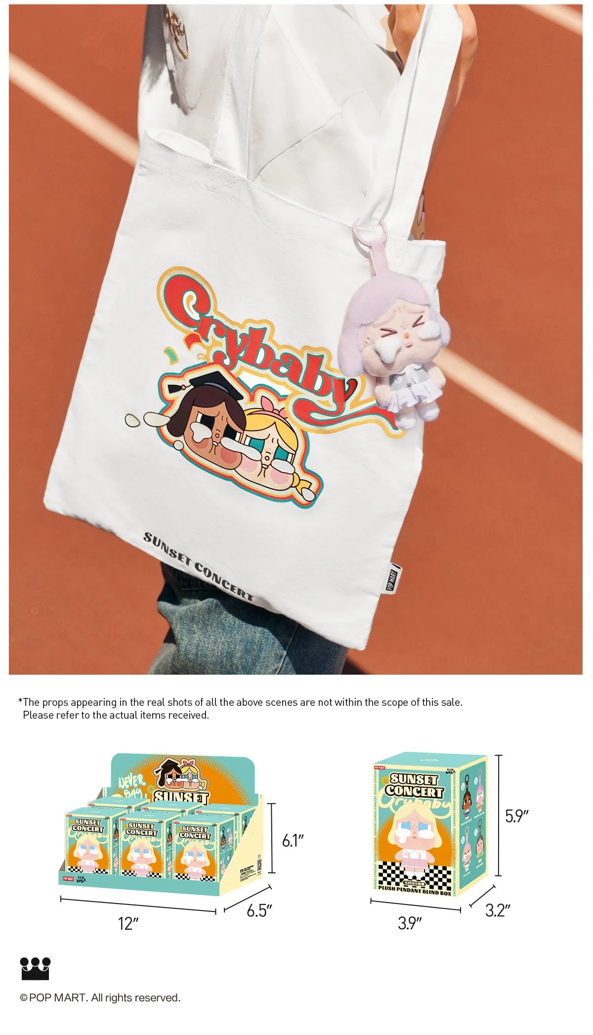 CRYBABY Sunset Concert Series-Plush Pendant Blind Box