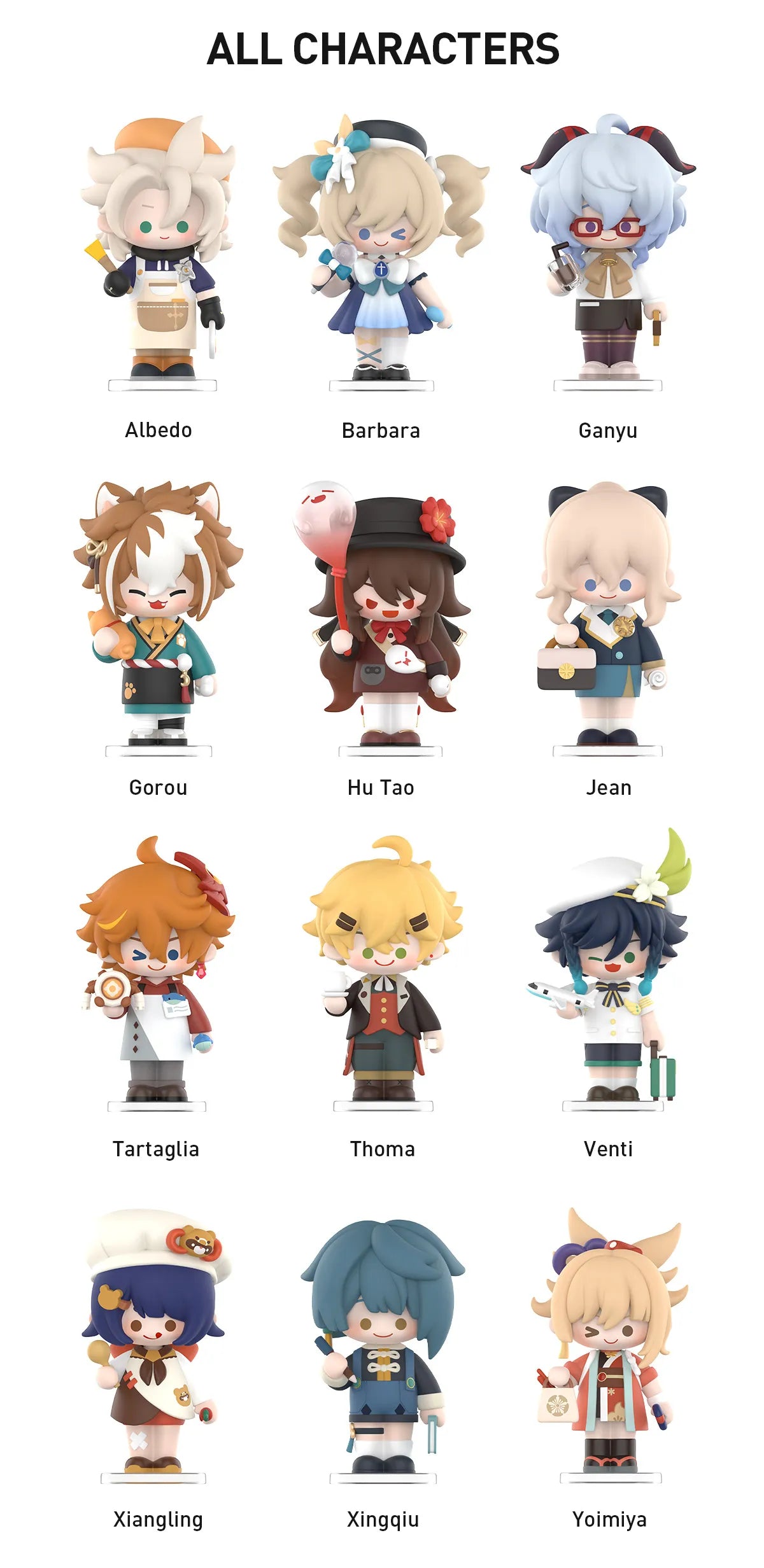 Genshin Impact Dress-Up Dreams Themed Chibi Blind Box Series