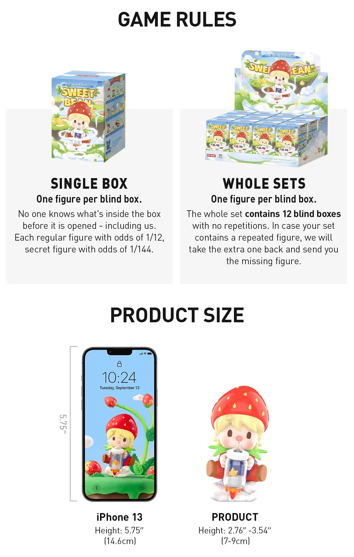 Sweet Bean Fruit World Adventure Series Figures