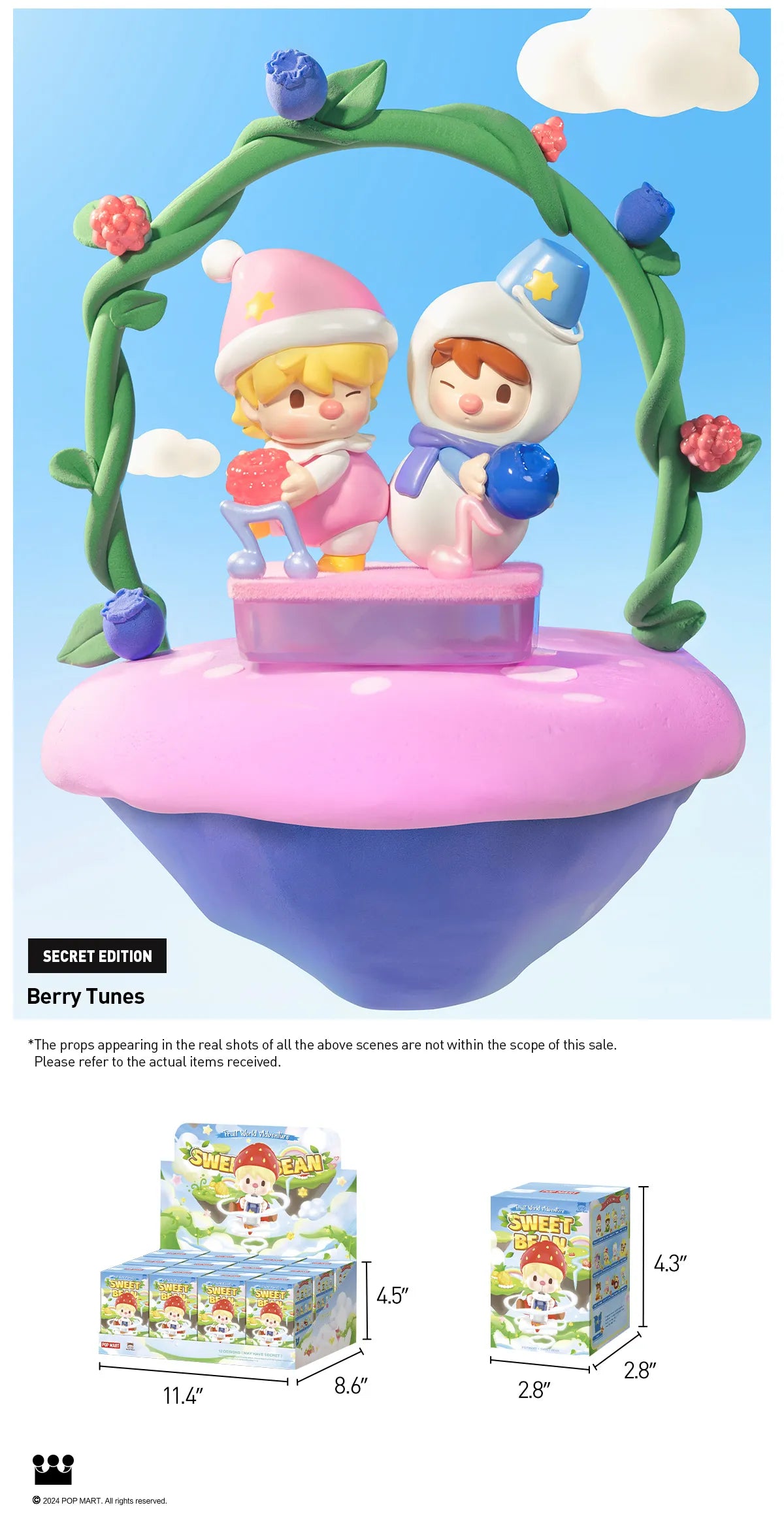 Sweet Bean Fruit World Adventure Series Figures