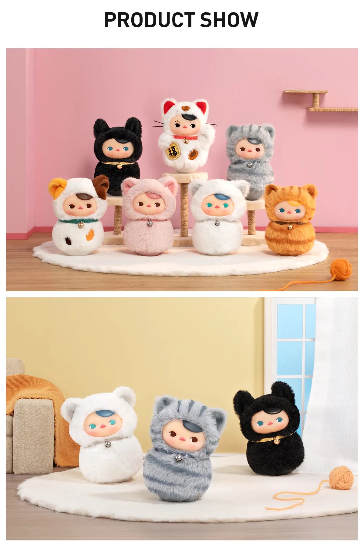 PUCKY Roly-Poly Kitty Series-Vinyl Plush Blind Box Series