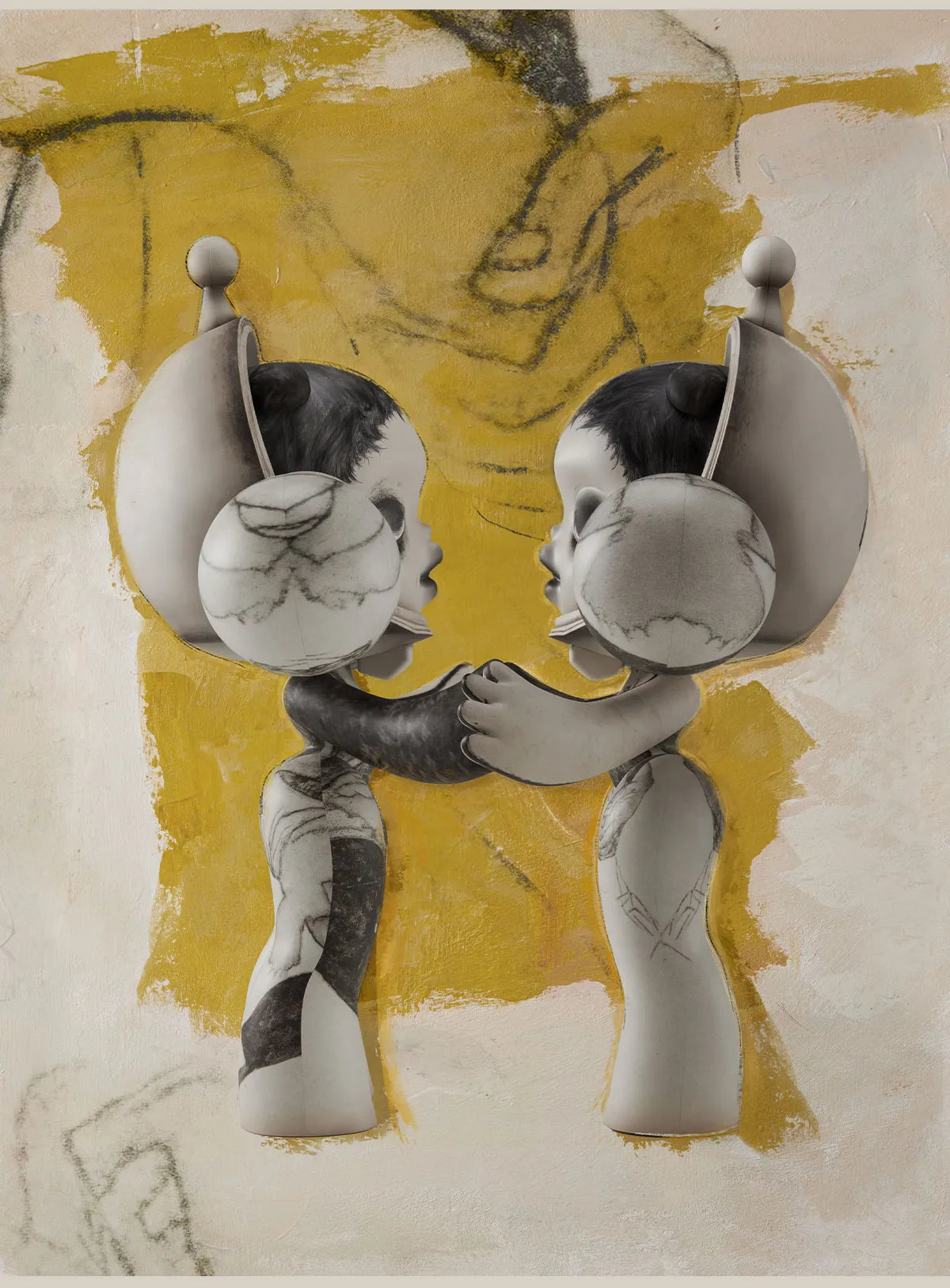 MEGA α SKULLPANDA 1000% Egon Schiele