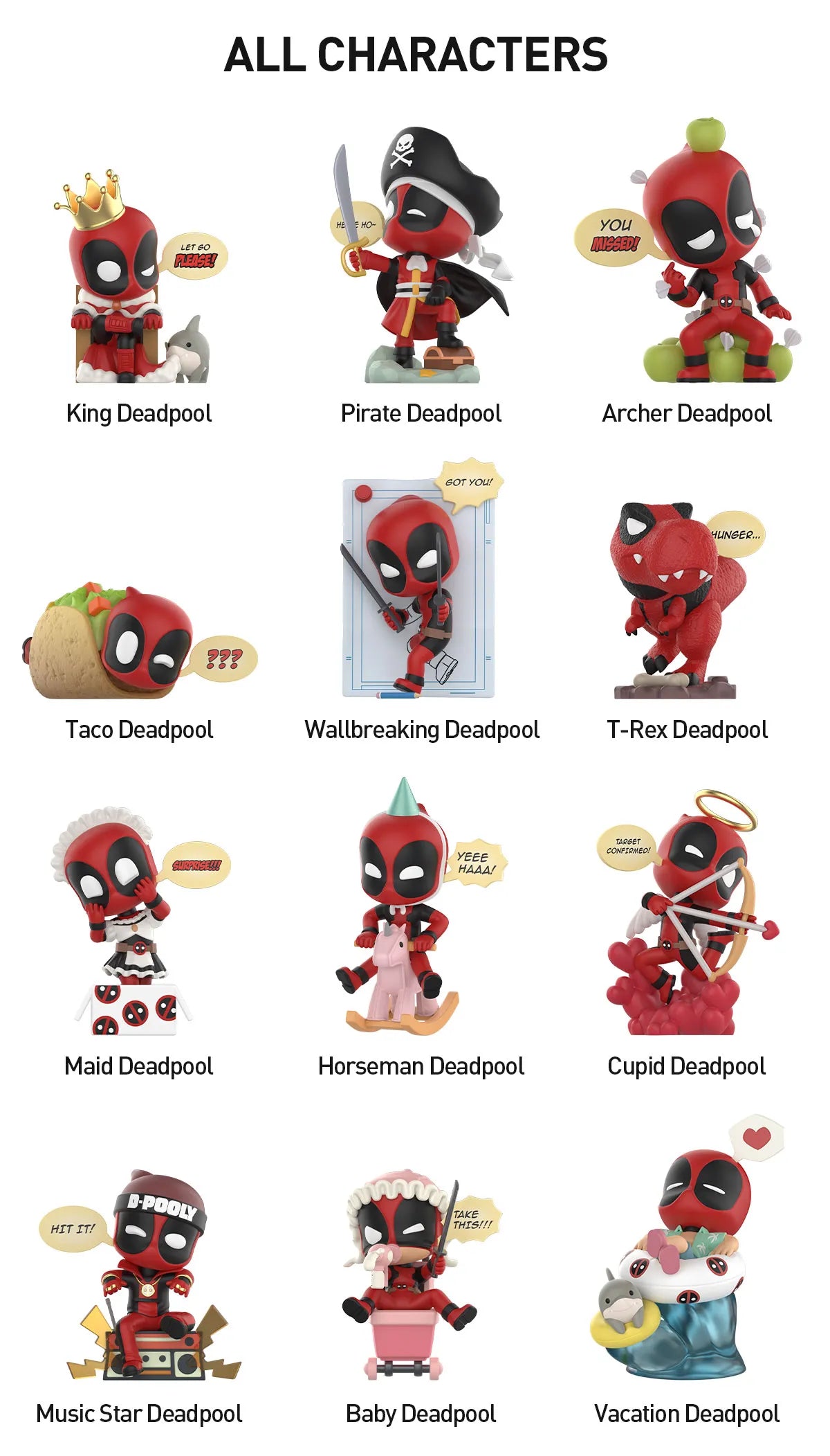 Marvel Deadpool Series Figures