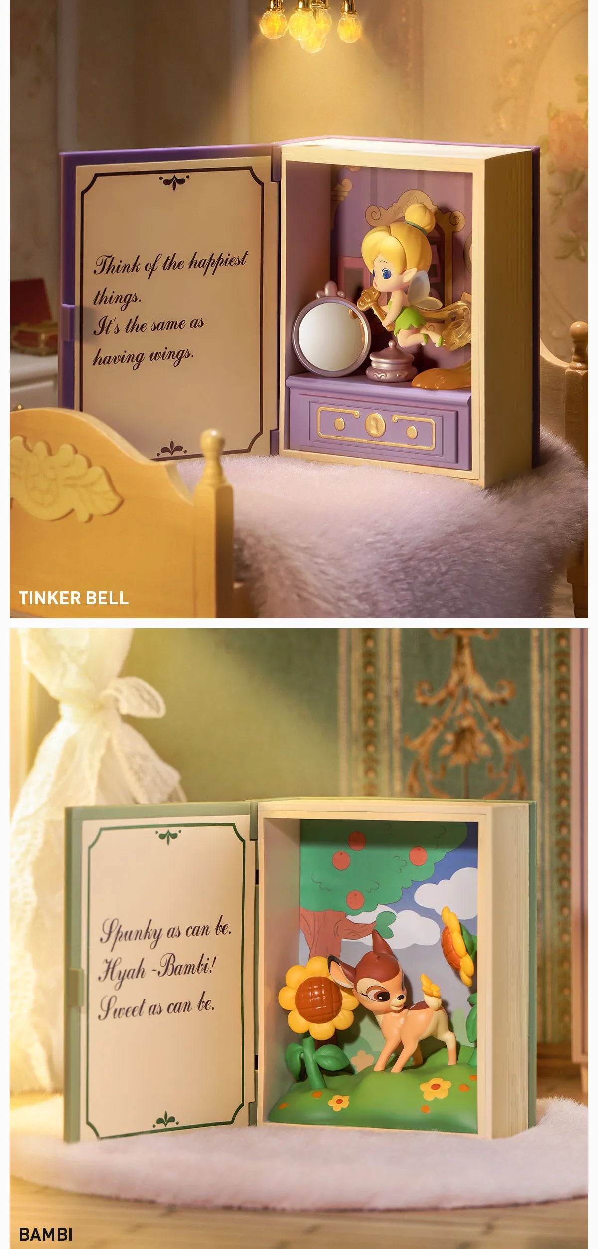 Disney Classic Fairy Tales Blind Box Series, featuring 8 regular designs and 1 secret, available for preorder, shipping June 2025. Ideal for collectors and enthusiasts.