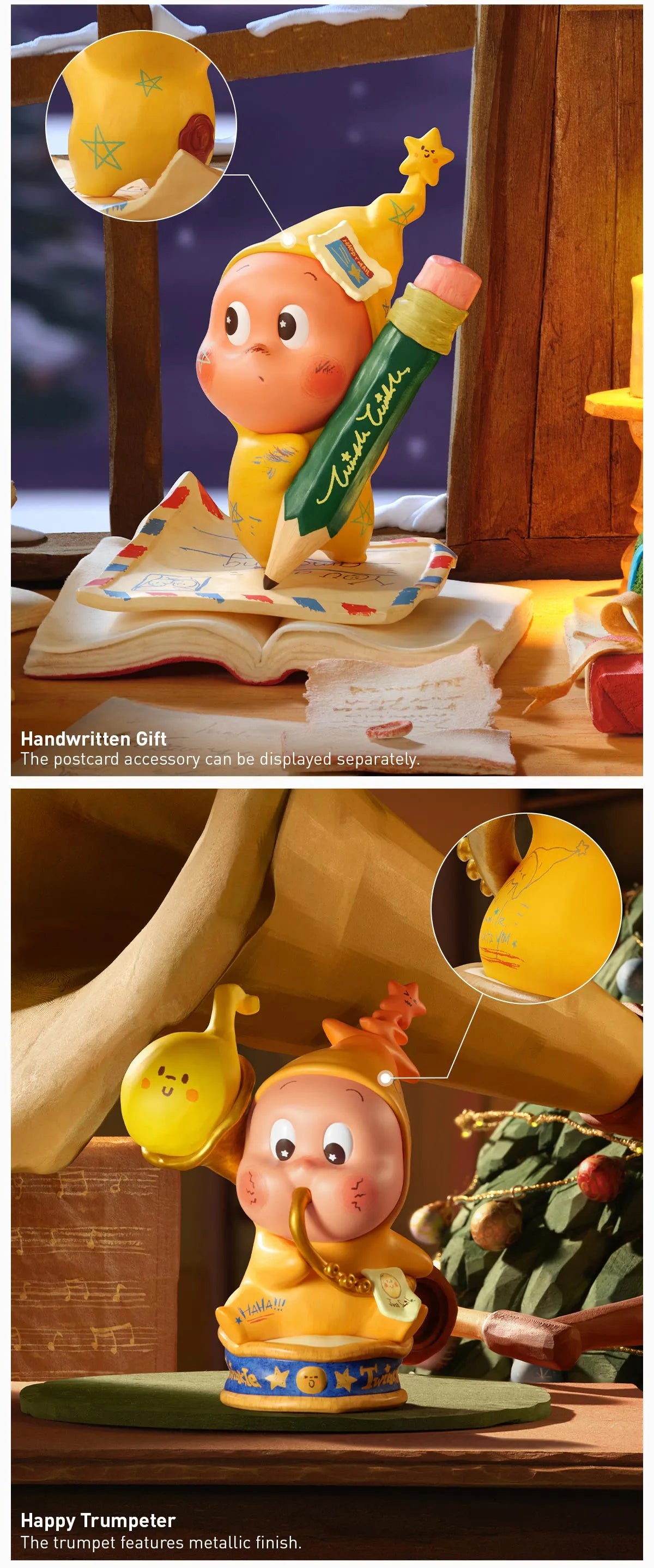 Twinkle Twinkle The Gifts From Stars Series Figure, a preorder toy figurine, featuring a cartoon character holding a pencil, available at Strangecat Toys.