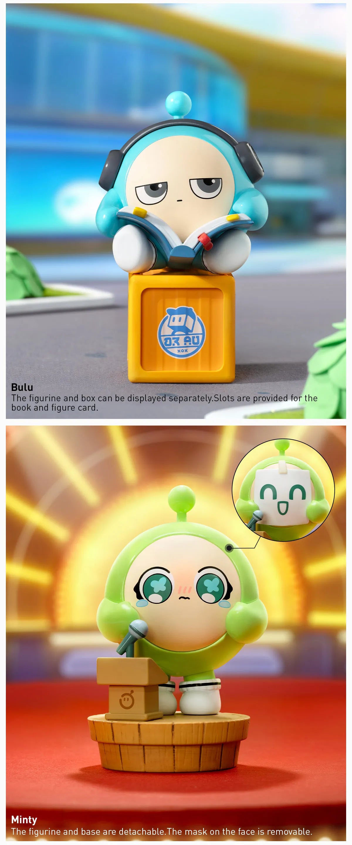 Eggy Party: Colorful Playland Classic Series Figures - Preorder, featuring a toy collage with cartoon characters on podiums, available in a 9 or 10-figure set.