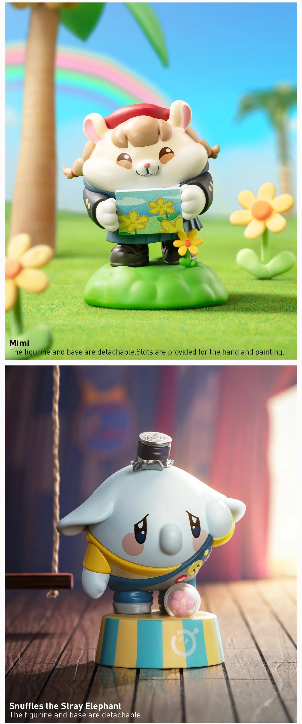 Eggy Party: Colorful Playland Classic Series toy figurine, featuring a whimsical character holding a book, available for preorder from Strangecat Toys. Ships Feb 2025.