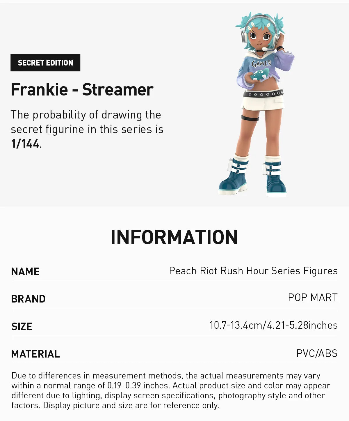 Peach Riot Rush Hour Blind Box Series Figures featuring cartoon characters with game controllers and headphones, part of Strangecat Toys' collectible art toy range.