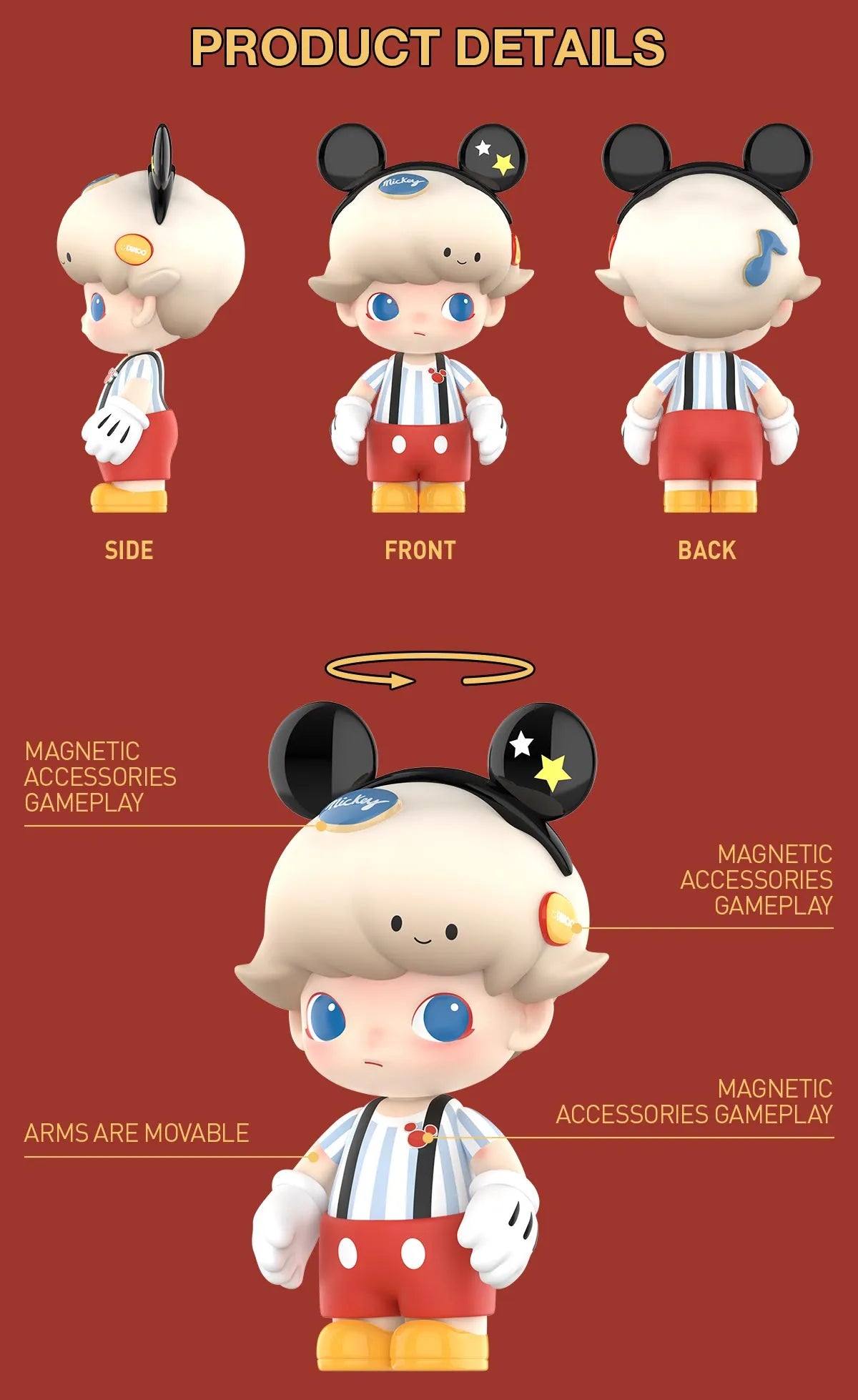 MEGA JUST DIMOO 400% Mickey Mouse MEGA JUST DIMOO 400% Mickey Mouse