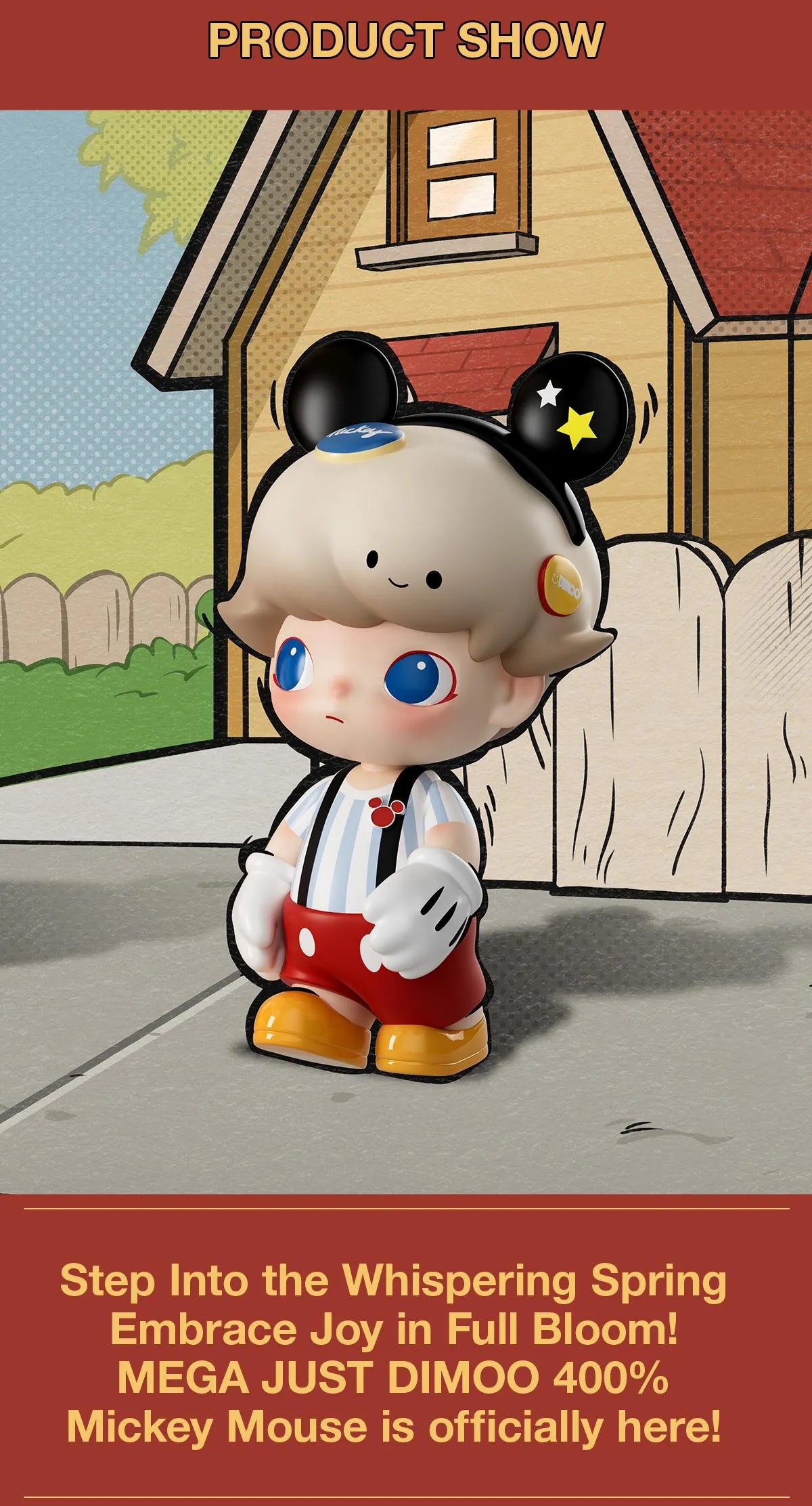 MEGA JUST DIMOO 400% Mickey Mouse MEGA JUST DIMOO 400% Mickey Mouse