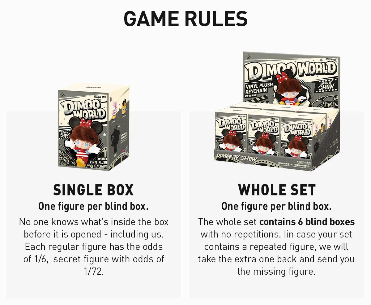 DIMOO WORLD × DISNEY Series-Vinyl Plush Keychain Blind Box, featuring toy characters in packaging, available for preorder, includes regular and secret designs.