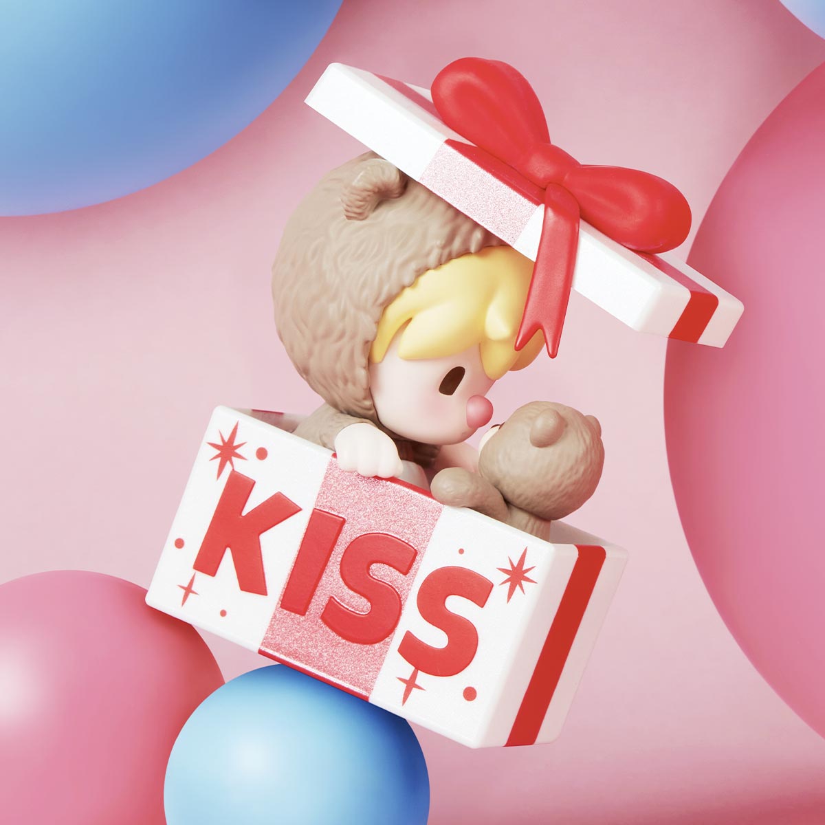 Sweet Bean The Language of Love Series Figures, featuring a playful design with elements like a bow, hinting at the 12 regular and 1 secret designs.