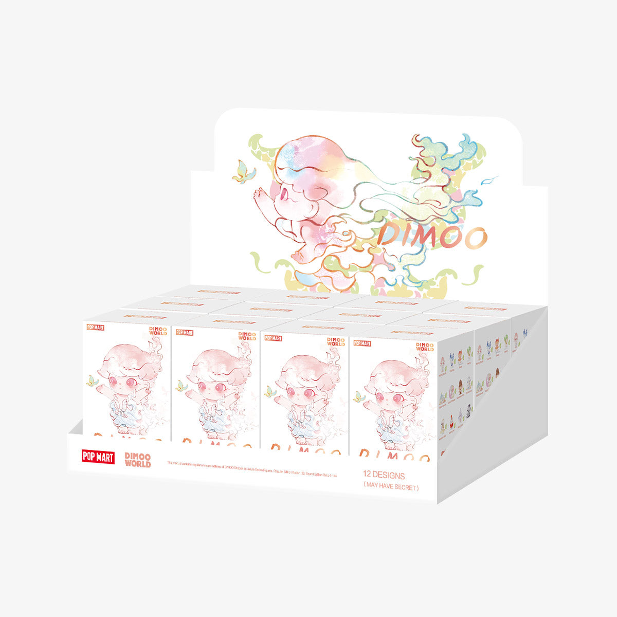 DIMOO Shapes in Nature Series Figures on countertop display; preorder for 12 designs, including a secret option, shipping end of Nov 2025.