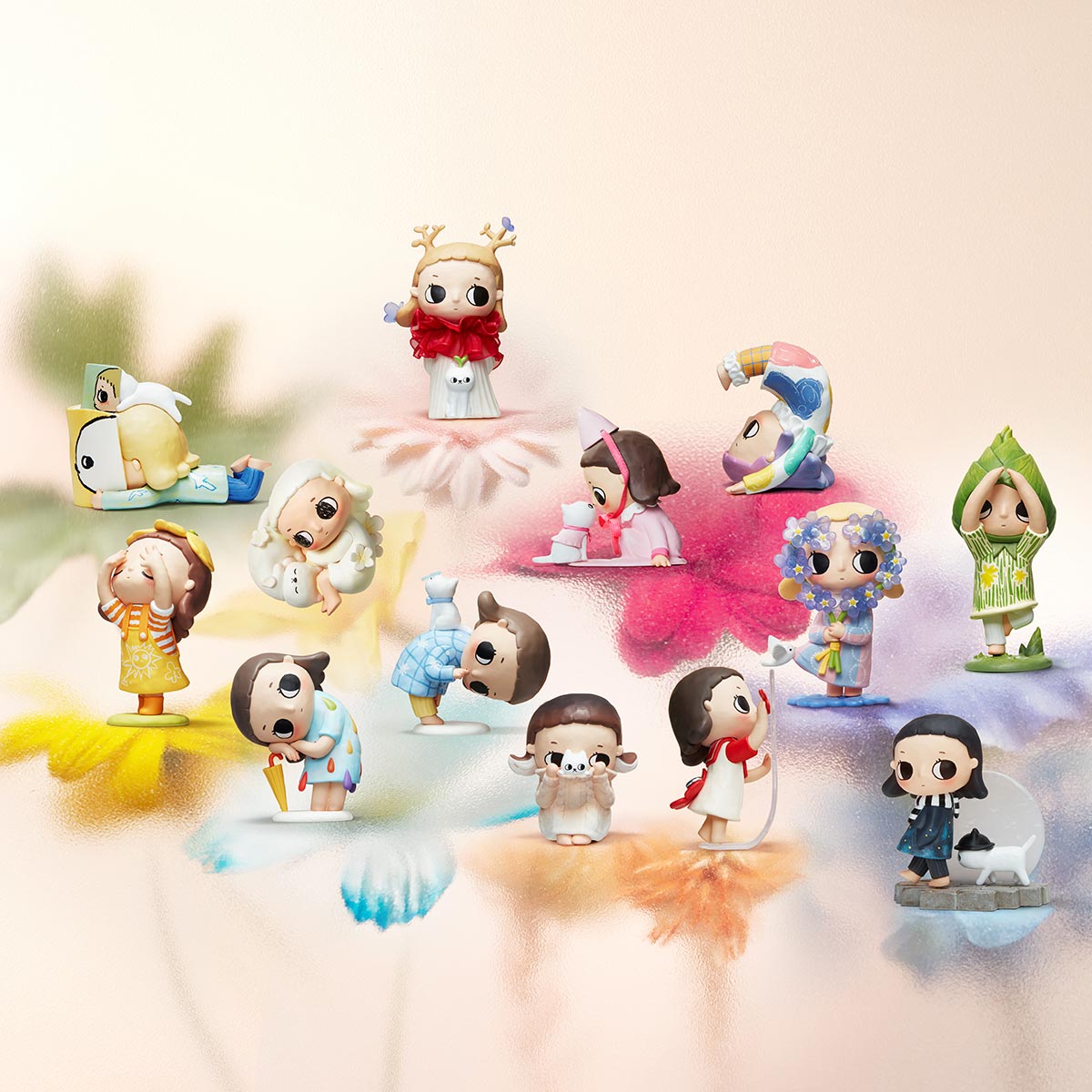 Nyota I Am the Seasons Series Figures - Preorder; whimsical figurines depicting various imaginative themes, available as a collectible set from Strangecat Toys.