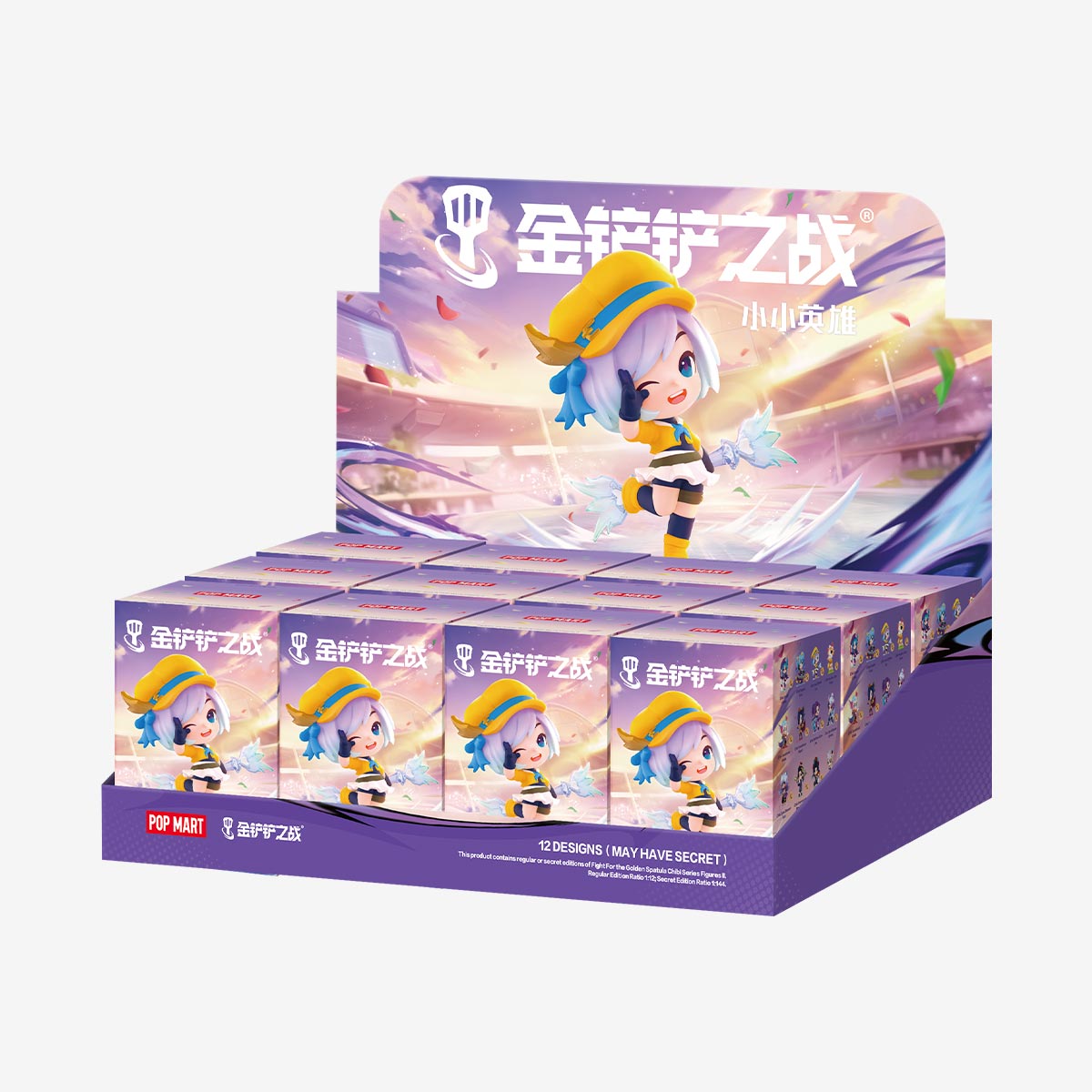 Fight For the Golden Spatula Chibi Series Figures II display features collectible mini-figurines in blind boxes, highlighting 12 designs, including possible secret variants. Preorder available.