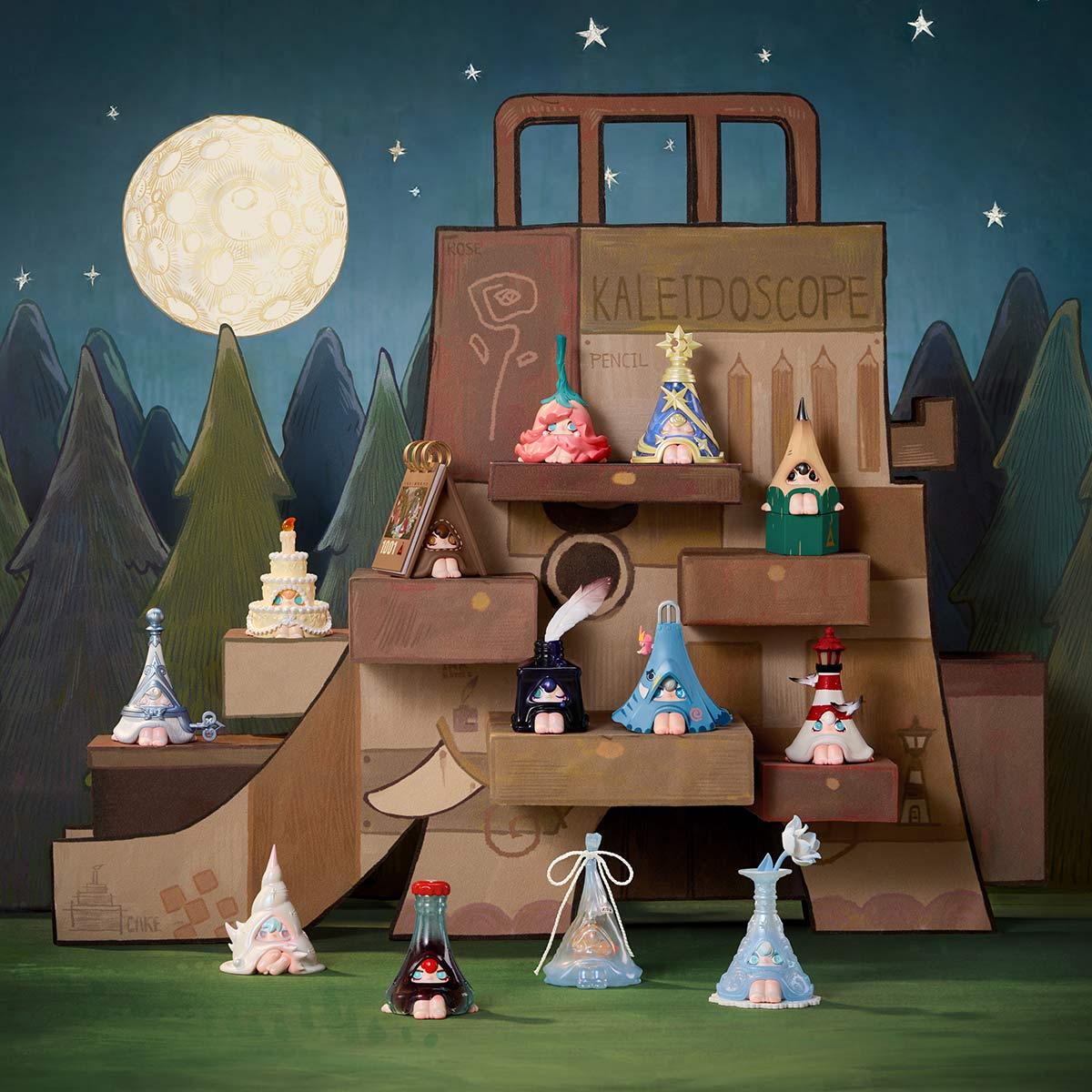 1001MOONS Where’s the Elephant Slide Series Figures - Preorder