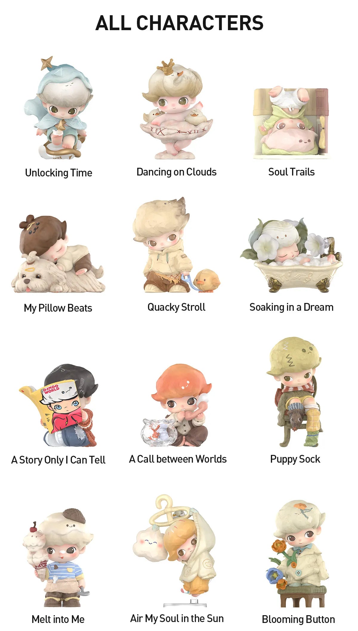 DIMOO The Missing Day Series Figures