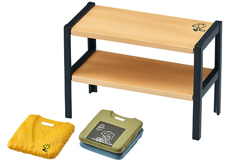 SNOOPY URBAN SELECT SHOP Re-ment Blind Box Series displayed with a green case, featuring collectible designs available at Strangecat Toys.