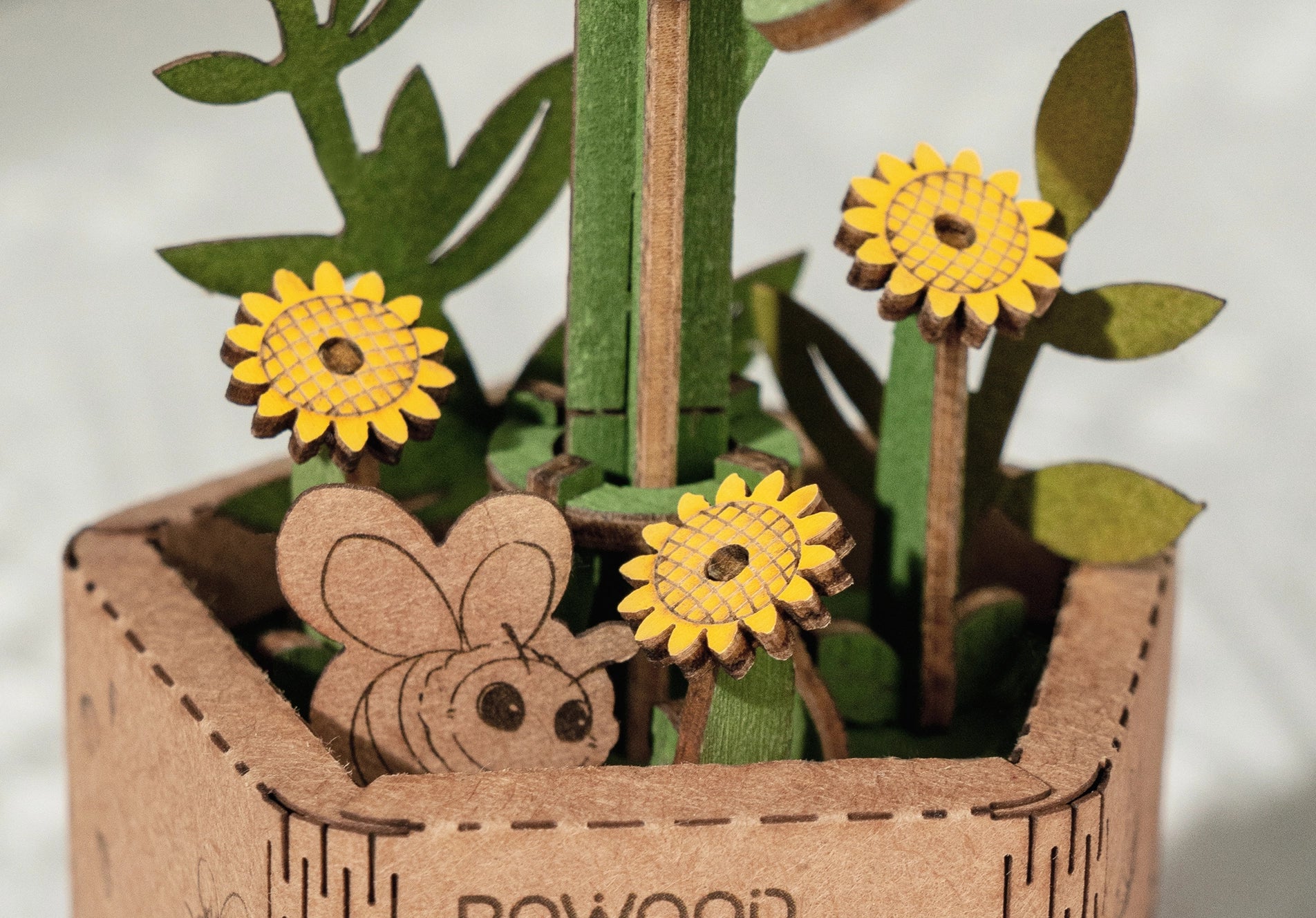Sunflower Diy Wooden Flower 3D Puzzles