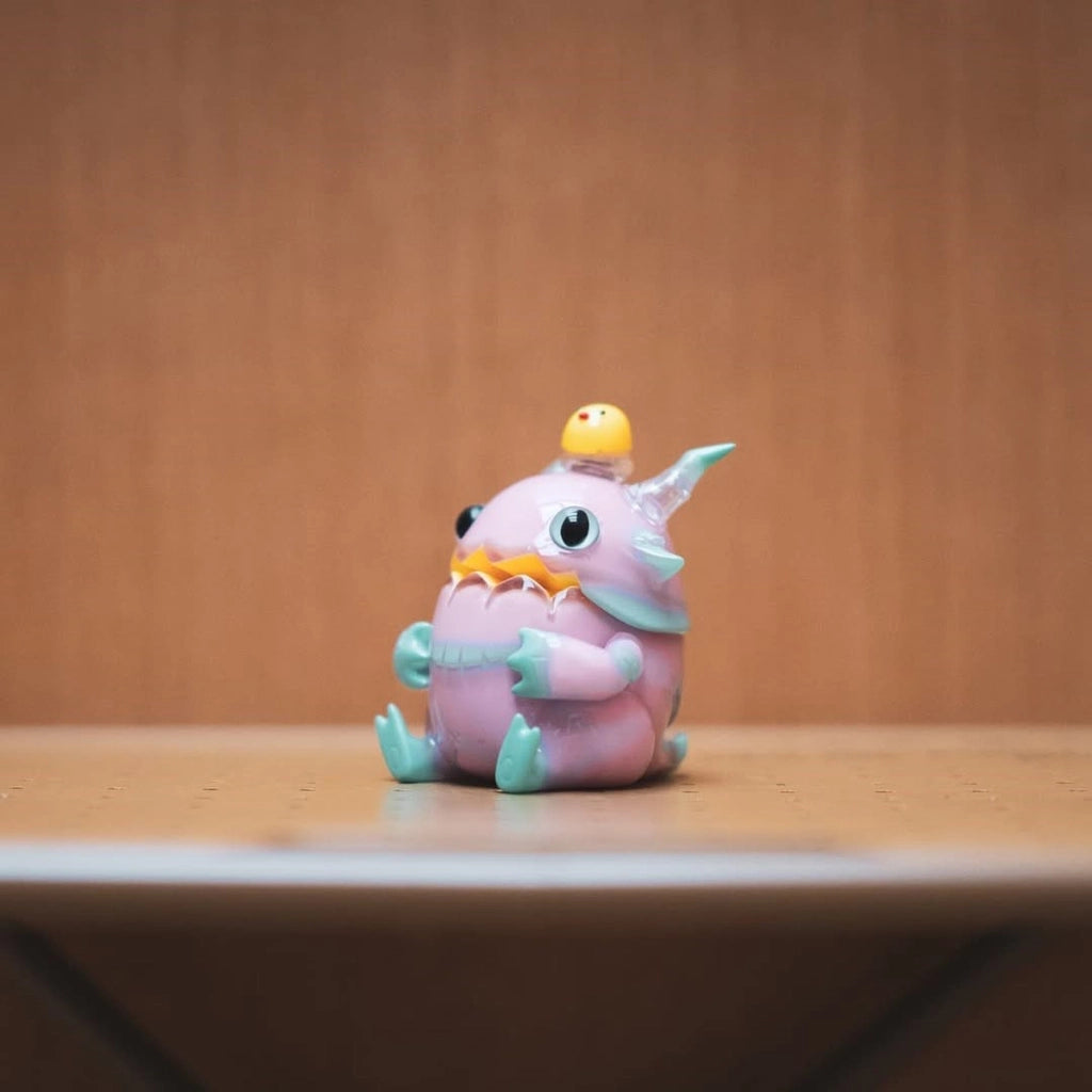 Tebobo - Have a seat 2 by Odom, a 9cm vinyl cartoon animal figure, perfect for collectors of unique baby toys and figurines.