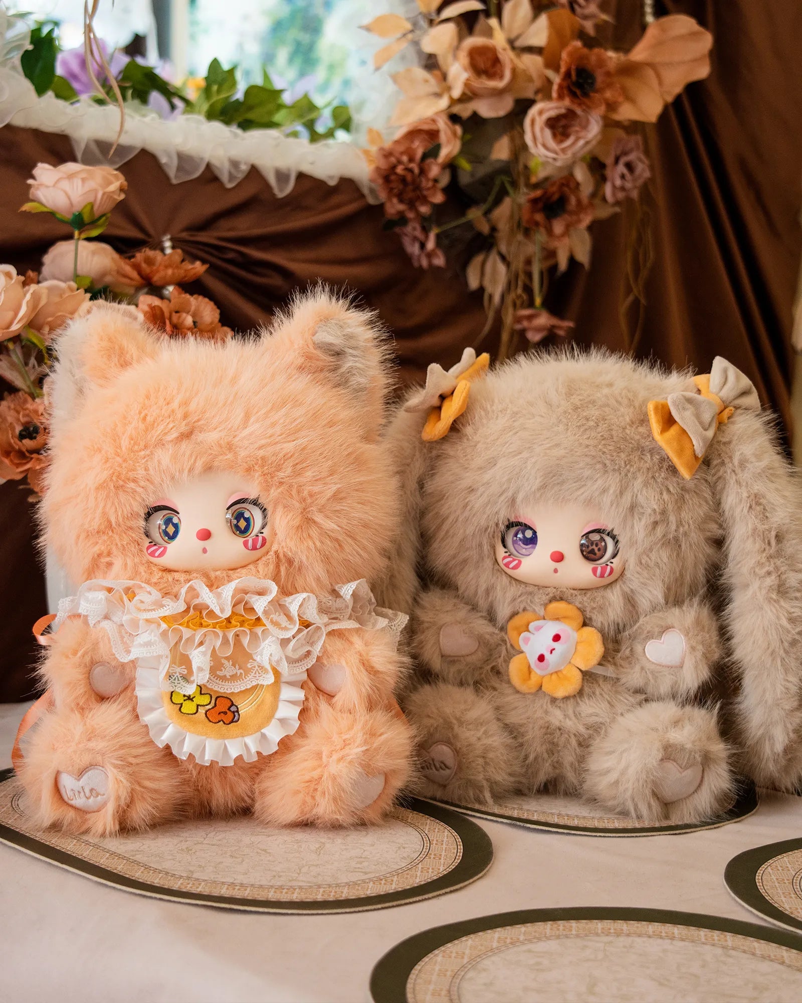 Liila 600 TEA TIME ねこ シークレット Liila's 600% 2V Tea Time With My Girl Plush Series Blind Box