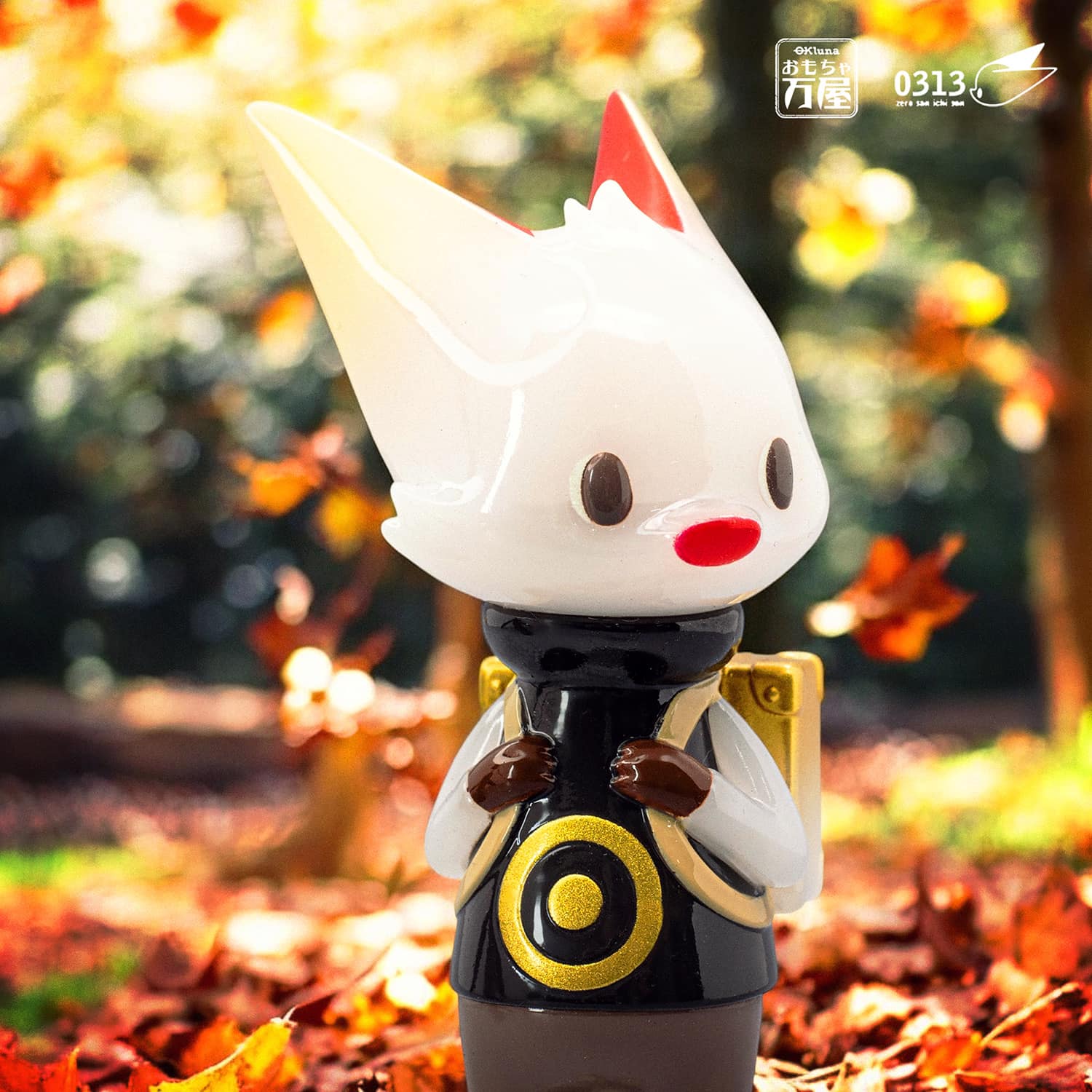 0313 x okluna - Traveler Phase 6 toy, soft vinyl, 11cm, preorder, limited to 80 pieces, depicts a cartoon-like figure in an outdoor setting.