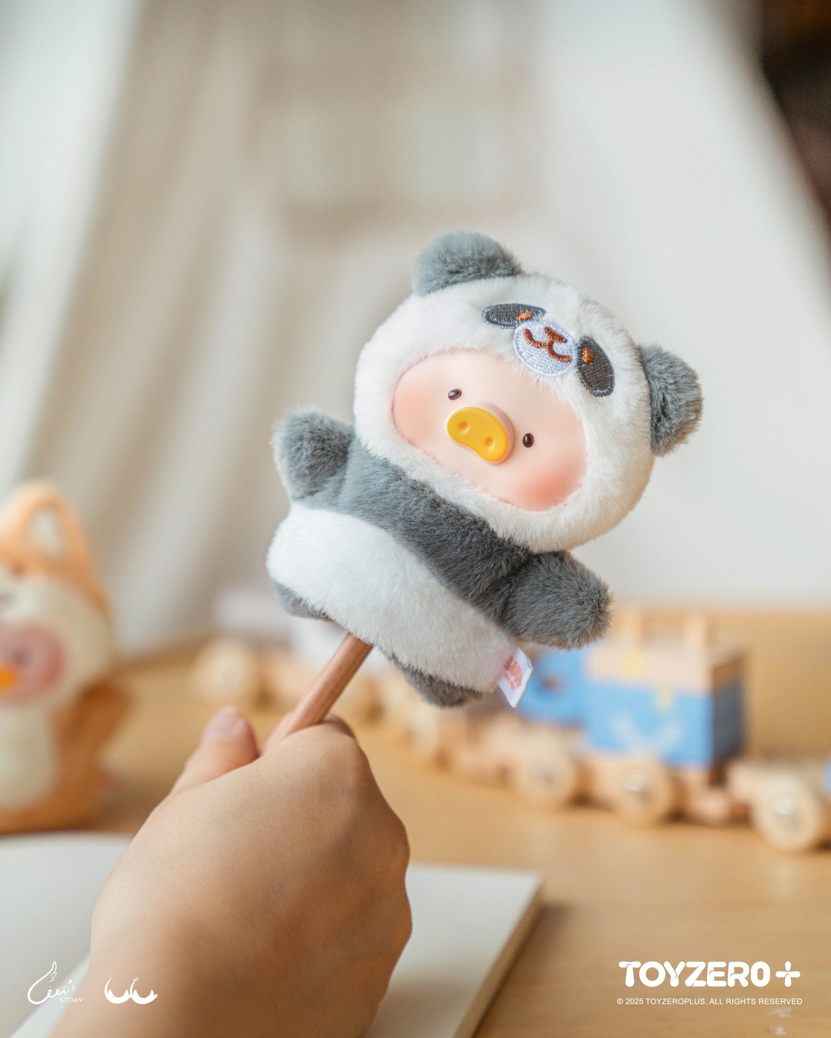 LuLu the Piggy - Puppet Show PVC Face Plush Keychain Blind Box featuring adorable animal characters, available for preorder, ships July 2025.