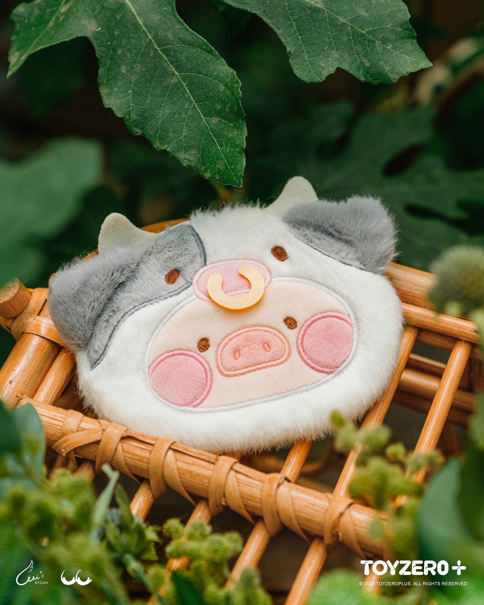 LuLu the Piggy - Animal Party Series Blind Box, featuring a wooden stage and adorable animal figures, each 10cm tall, perfect for collectors.